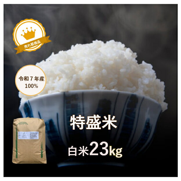 7年産 特盛米 白米23kg｜小粒でもねばりと甘みがあるコスパ米